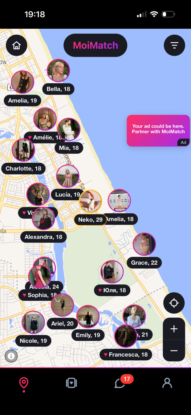 Map nearby